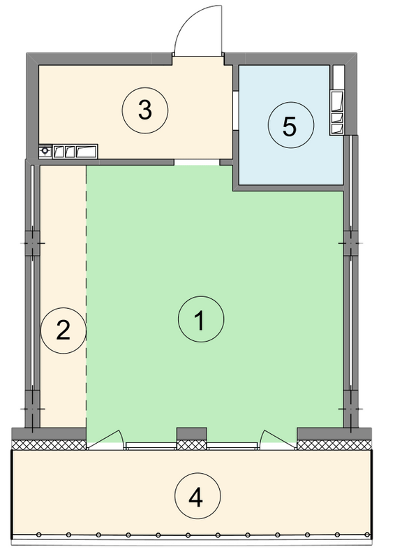 Планировка типа  1-47.8