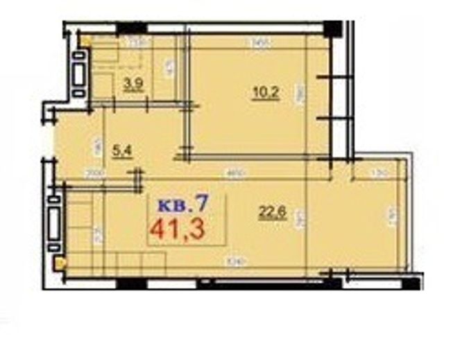 Планировка типа  1-41.3