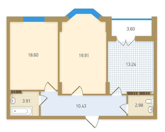 Планировка типа  2А