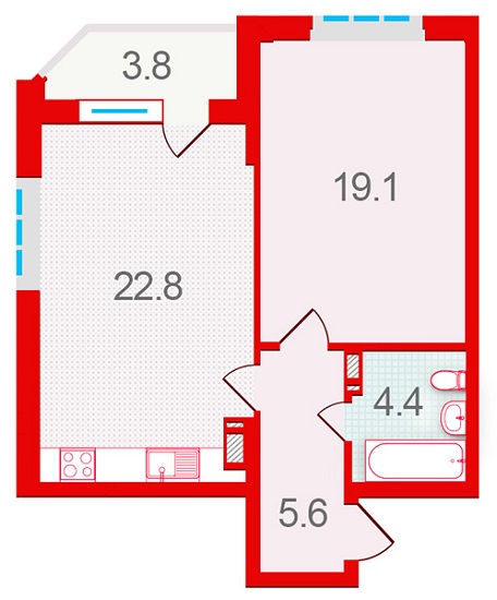 Планировка типа  (1)1.3