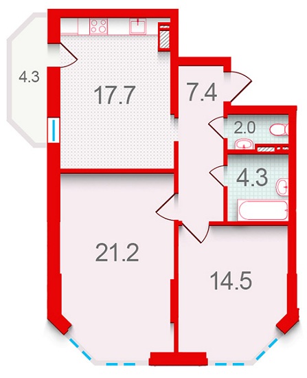 Планировка типа  (1)2.2